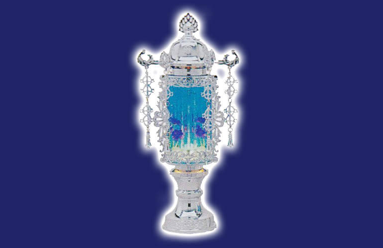 7号バブル灯(33cm)プラチナ